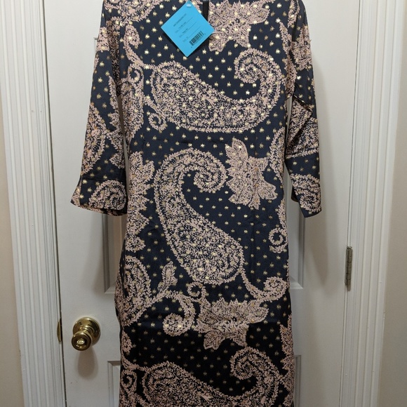 Tracy Negoshian Lela Paisley Dot Dress, Medium - Picture 7 of 8
